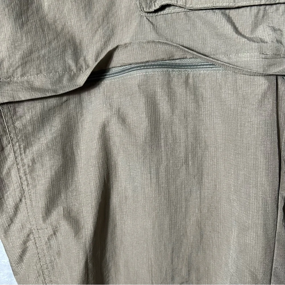 Columbia Convertible Pants Mens XL 32‎ (34X30.5) Beige Hiking Fishing Outdoors